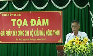 Xây dựng chi bộ nông thôn “kiểu mẫu”  ở huyện Ba Tri